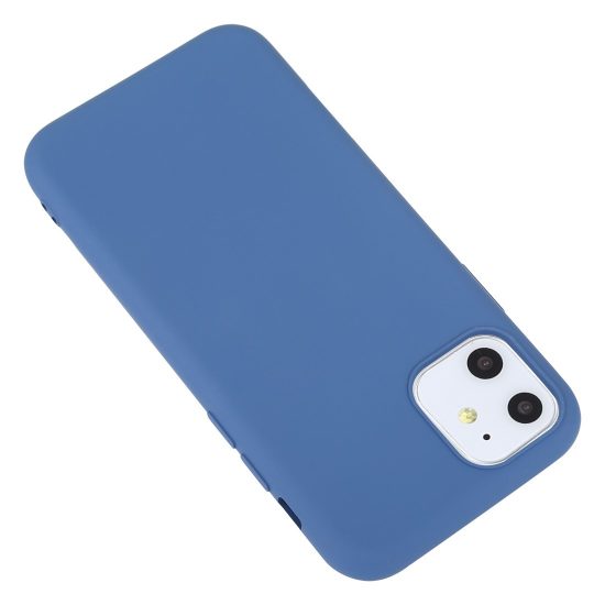 husa din silicon iphone 11 albastra seria colorful model liquid silicon de la mutural 1