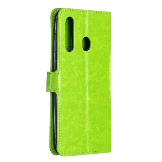 husa flip book cover samsung a60 verde textura crazy horse slot card si poza functie portofel si stand 1