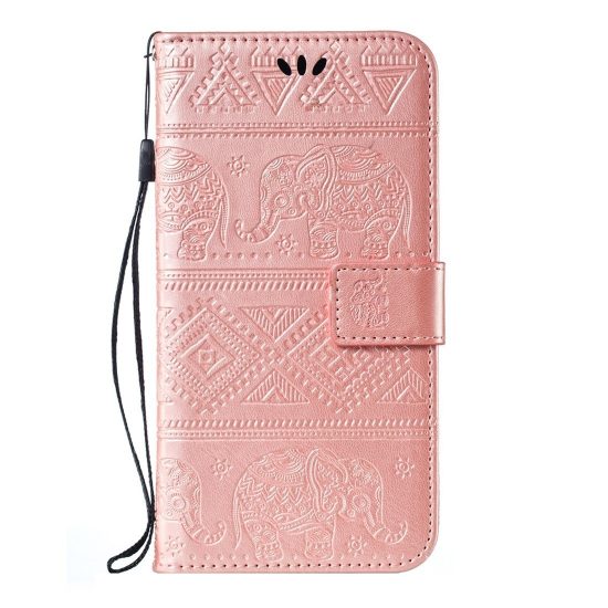 husa flip cover samsung m20 roz design elephant functie suport stand si portofel sloturi card