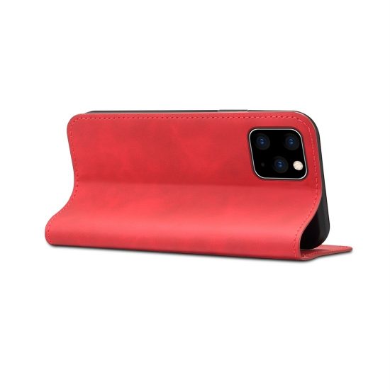 husa iphone 11 pro rosie flip cover piele si tpu sloturi carduri bani cu functie suport originala suteni 2
