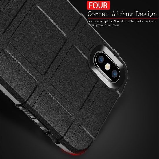 husa protectiva model rugged shield iphone xs max neagra material tpu durabila 5