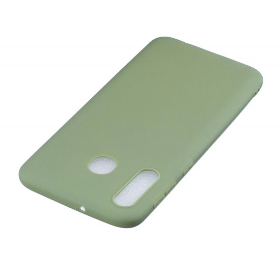 husa protectiva samsung m30 verde material semi moale tpu model frosted solid subtire si usoara 3