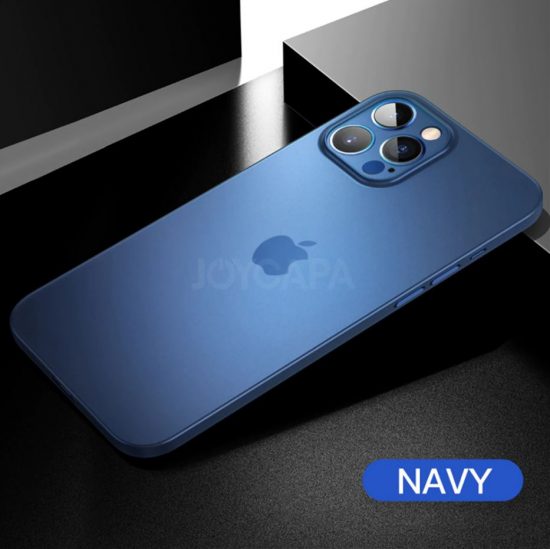 Husa Ultra Thin Shockproof Transluscent pentru Apple iPhone 13 Navy Blue