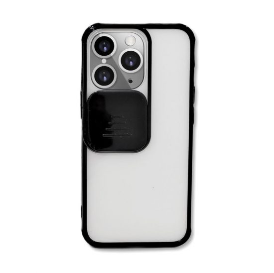 Husa de protectie cu Slider pentru Camera Apple iPhone 13 Pro Max Negru