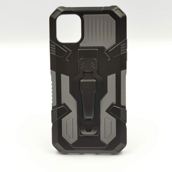 husa apple iphone 11 model dual thunder armor cu suport antisoc silicon pc viceversa negru 3609 4816 1 1