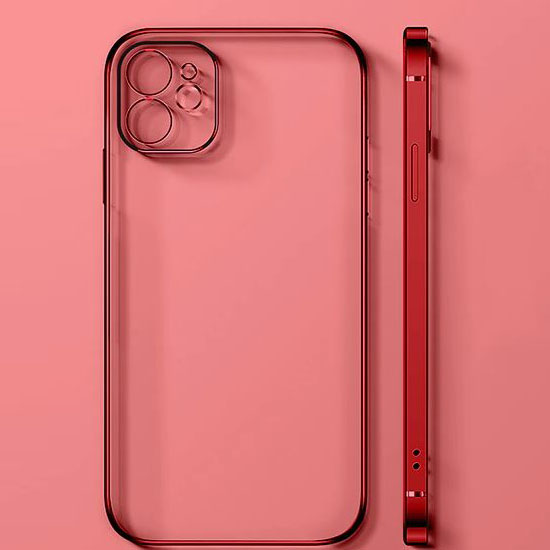 Husa Luxury din Silicon pentru Apple iPhone 12 Pro Rosu 1