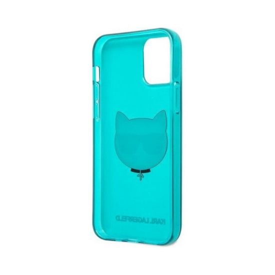 Husa Karl Lagerfeld Choupette iPhone 12 12 Pro Silicon Albastru 6
