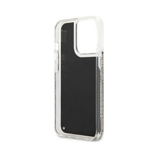 Husa Karl Lagerfeld iPhone 13 Pro Silicon Sclipici auriu Negru 6