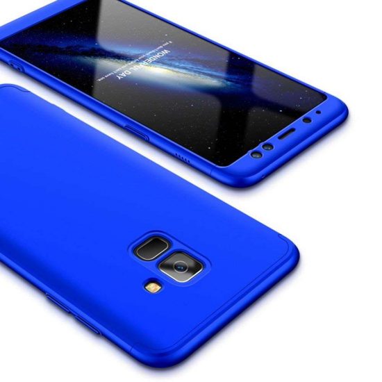 Husa Antisoc pentru Samsung Galaxy A9 2018 din Plastic Albastru