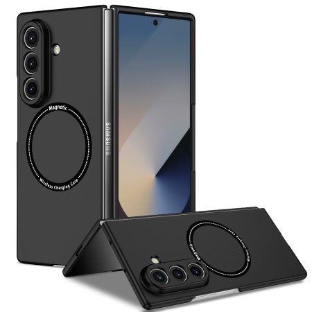 Husa Magsafe, Antisoc, Samsung Galaxy Z Fold 3, Incarcare wireless, Protectie full, Negru