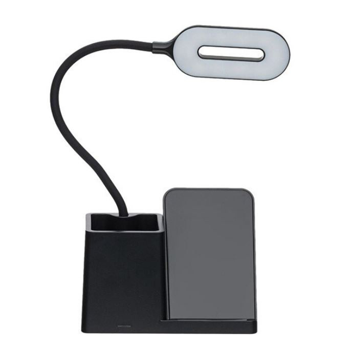 Lampa cu Incarcare Wireless 10W Suport pixuri Model G N16 Lumina 3 trepte Negru 3