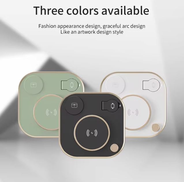 Lampa cu Incarcare Wireless 4 in 1 Model X3 G N25 Ajustare luminozitate Compatibila Apple 2