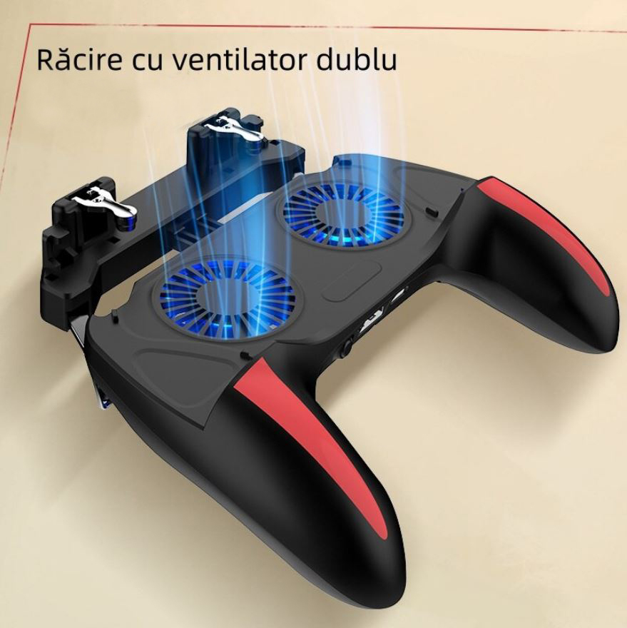 Controler Gaming Telefon XO H10 Racitor dublu Baterie 2500mAh Negru 1