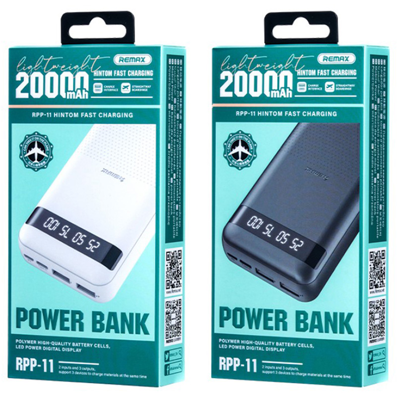Baterie Remax RPP 11 Capacitate 10.000mAh 2 x USB si Type C Afisaj LED 1 1